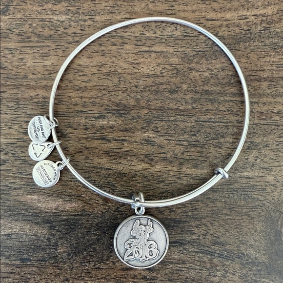 Alex and Ani Jewelry - Disney Alex and Ani 2016 Sorcerer Mickey Silver Bangle Bracelet